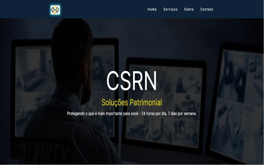Print do site CSRN Segurança Patrimonial