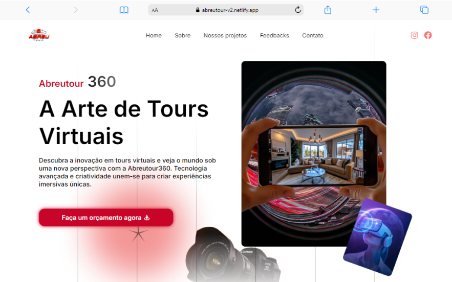 Print do site Abreu Tour 360